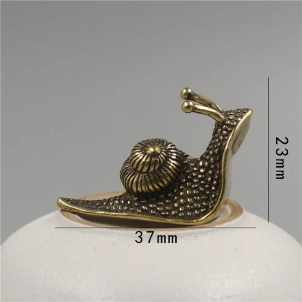 Brass Tea Pet Snail Decoration Pure Copper - Image 2
